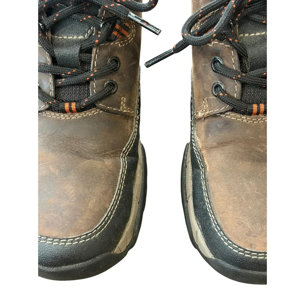 Clarks Mens Walbeck Edge Brown‎ Leather Shoes 26119715 Waterproof Casual Size 7